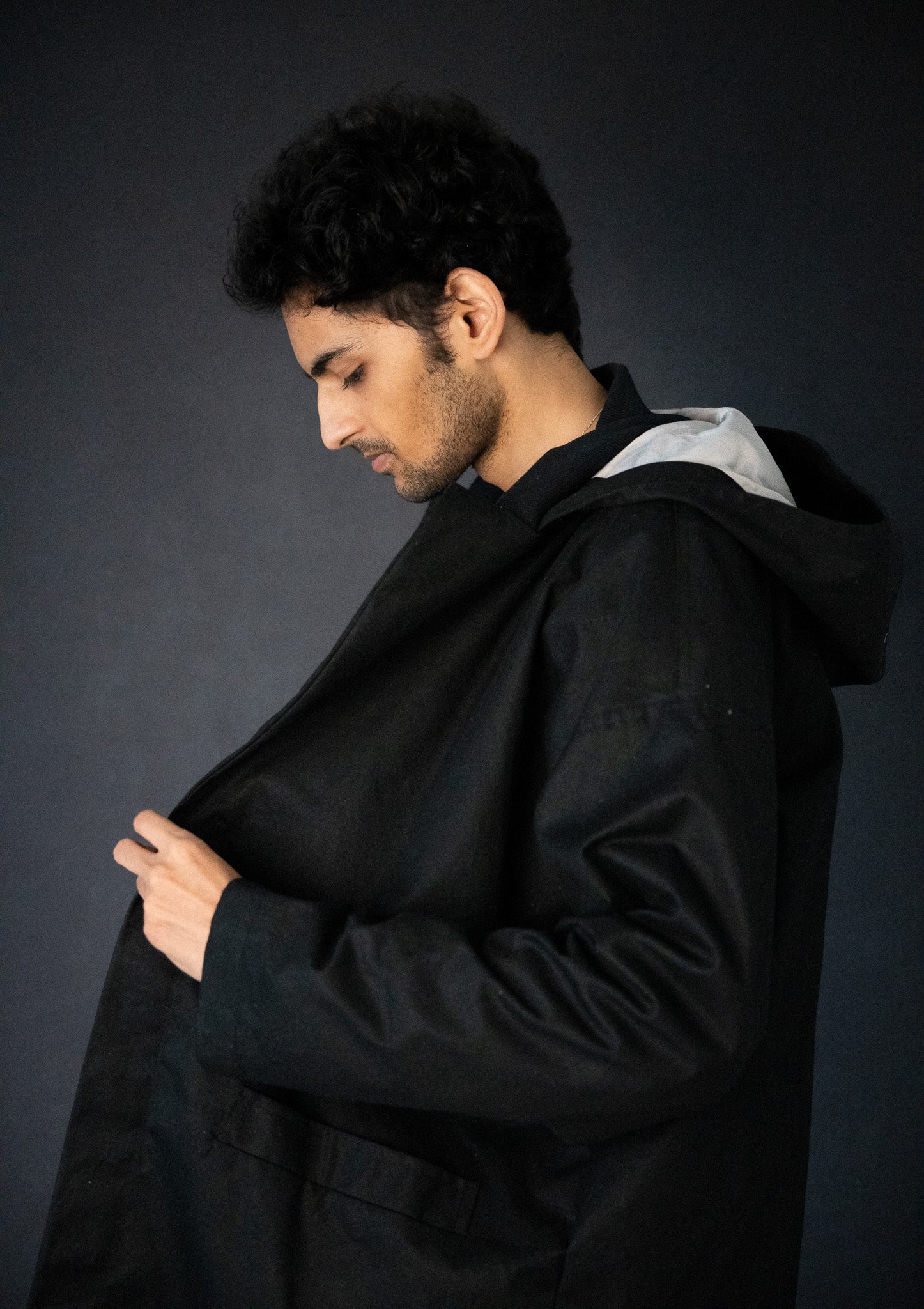 Image of Black Arrow EMF protective Long Coat